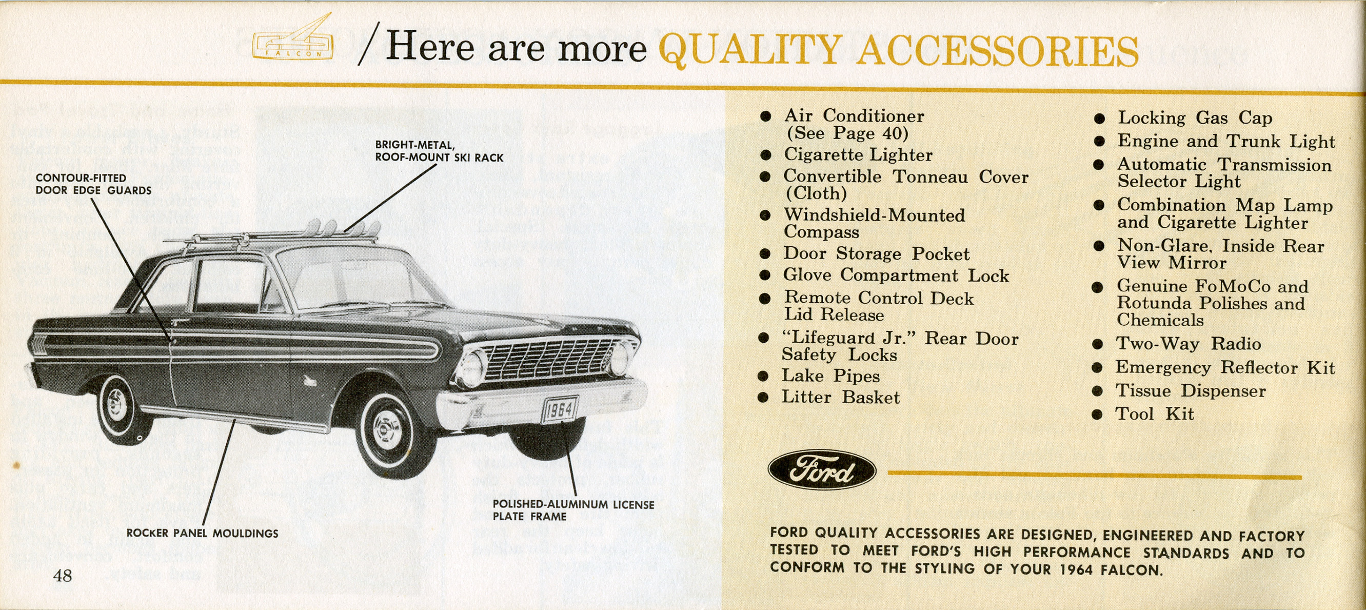 1964 Ford Falcon Owners Manual Page 9